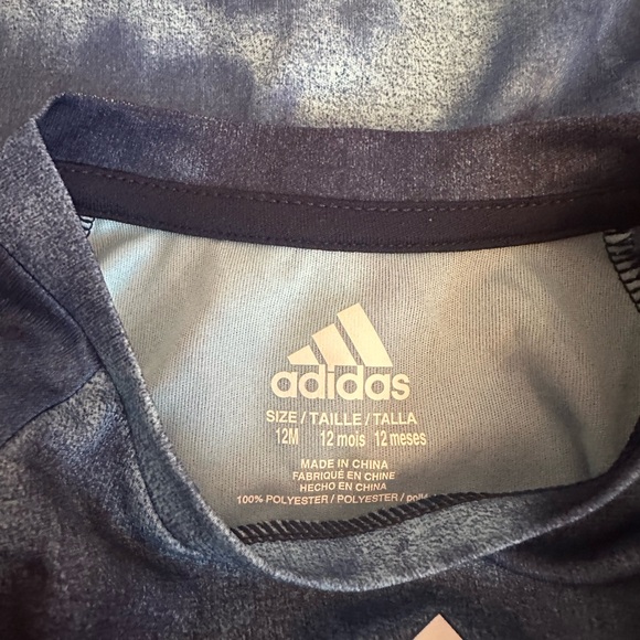 Baby Boys Adidas 2 piece shorts set 12 months - Picture 2 of 3